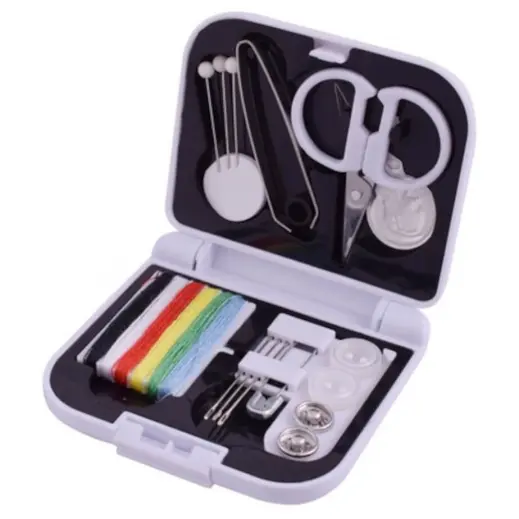 Sewing Kit White Open